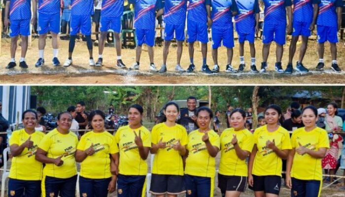 Tim Voli Putra KUB Ratu Rosari Menang di Turnamen HUT Stasi Santo Kristoforus Matani