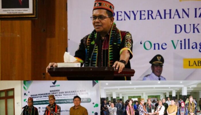 Dukung OVOP Gubernur NTT, Badan POM Serahkan 45 Nomor Izin Edar untuk UMKM