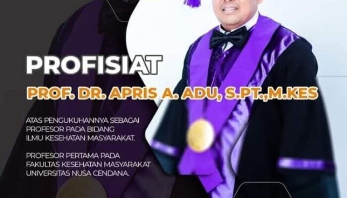 Prof. Dr. Apris A. Adu, Guru Besar FKM Undana dan Sosok Akademisi Visioner Calon Rektor Undana 2025–2029
