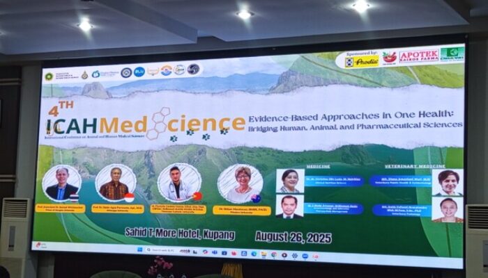 Undana Gelar Konferensi Internasional ICAHMedScience 2025, Soroti Kolaborasi One Health  Hadapi Tantangan Kesehatan Global