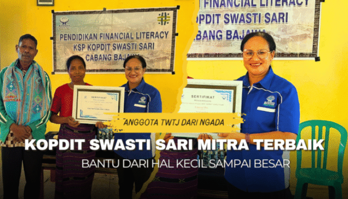 Terima Penghargaan, Petani Asal Ngada : Kopdit Swasti Sari Mitra Terbaik “Bantu Kami dari Hal Kecil Sampai Besar”.