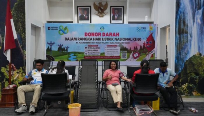 PLN NTT Rayakan Hari Listrik ke-80 dengan Aksi Donor Darah “Setetes Darah, Sejuta Asa”