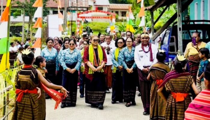 Bunda Vera Asadoma Disambut Meriah Warga Tuawolo Saat Uji Petik Posyandu di Adonara Timur, Flores Timur