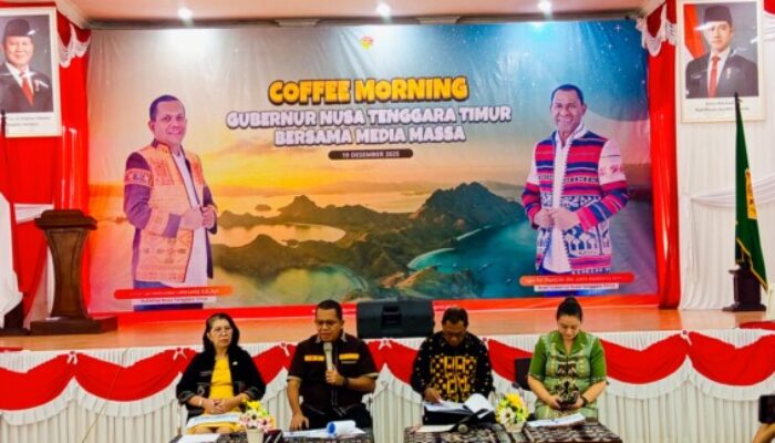 Coffee Morning Bersama Media, Gubernur NTT Paparkan Capaian Awal Dasa Cita Melki–Johnny
