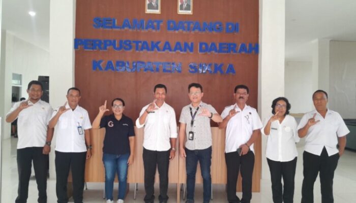 Perkaya Koleksi Perpustakaan Daerah Frans Seda, Dinas Sarpus Sikka Gandeng PT Gramedia Maumere