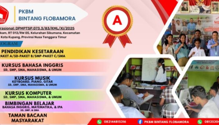 PKBM Bintang Flobamora Kota Kupang Terakreditasi A, Konsisten Layani Pendidikan Kesetaraan dan Vokasi