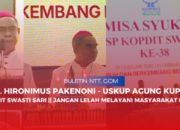 Uskup Agung Kupang || Kopdit Swasti Sari Jangan Pernah Lelah Melayani Masyarakat Kecil