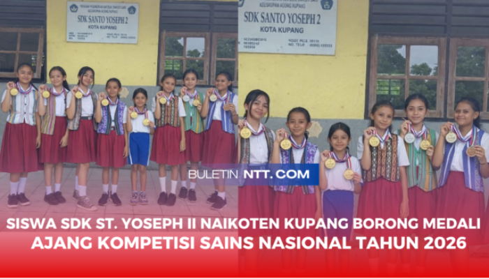 Siswa SDK Santo Yoseph 2 Naikoten Borong Medali | NTT Bersinar di Panggung Akademik Nasional