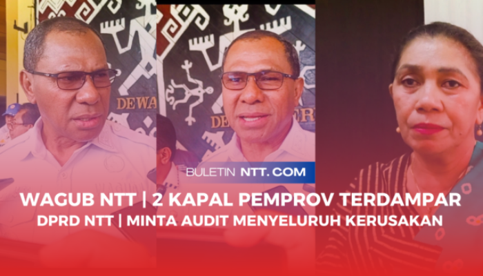 Wagub NTT Johni Asadoma | Terdampar KMP Sirung dan KMP Pulau Sabu Sudah Tua dan Tidak Beroperasi |  DPRD Minta Audit Menyeluruh