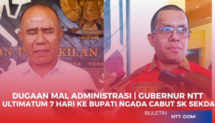 Dugaan Maladministrasi | Gubernur NTT Melki Laka  Lena Ultimatum 7 Hari ke Bupati Ngada Cabut SK Sekda