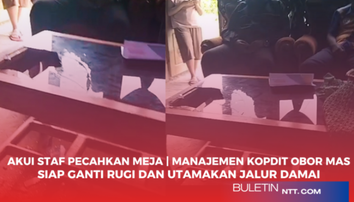Akui Staf Pecahkan Meja | Manajemen Kopdit Obor Mas Siap Ganti Rugi dan Utamakan Damai