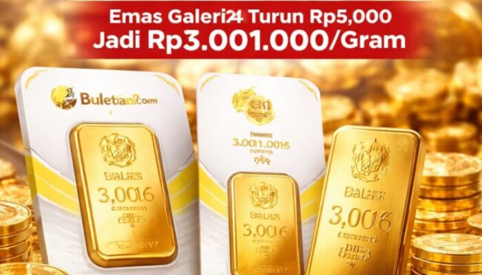 Harga Emas Pegadaian Turun Menjelang Lebaran, Galeri24 dan UBS Alami Penyesuaian