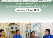 Ketua Fraksi Gerindra DPRD Kota Kupang, Benyamin Moses Mandala, Masyarakat Jangan Terpengaruh Isu Miring Tentang Swasti Sari