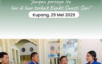 Ketua Fraksi Gerindra DPRD Kota Kupang, Benyamin Moses Mandala, Masyarakat Jangan Terpengaruh Isu Miring Tentang Swasti Sari