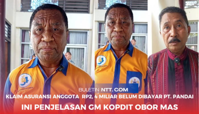 Klaim Asuransi Anggota  Rp2, 4 Miliar Belum Dibayar PT. Pandai, ini Penjelasan GM Kopdit Obor Mas