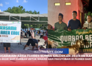 PT Pegadaian Area Flores Sumba Salurkan 20 Ekor Kambing dan 3 Ekor Sapi Kurban untuk Masjid dan Paguyuban di Flores dan Sumba