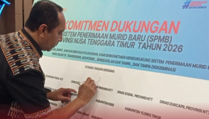 BPMP NTT dan Pemda Perkuat Kemitraan Pendidikan, Tandatangani Komitmen SPMB Berintegritas
