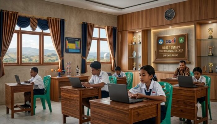 Sisihkan Para Unggulan, Siswi SMP Negeri Pigang Juara 1 OSN IPA Kabupaten Sikka, Lolos ke Tingkat Provinsi
