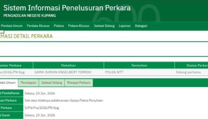Kasus Lika-Liku NTT, Gama Ferroh Ajukan Praperadilan Terkait Penangkapan dan Penyitaan HP oleh Penyidik Polda NTT