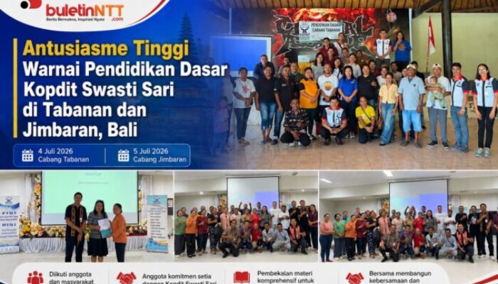 Antusiasme Tinggi Warnai Pendidikan Dasar Kopdit Swasti Sari di Tabanan dan Jimbaran, Bali
