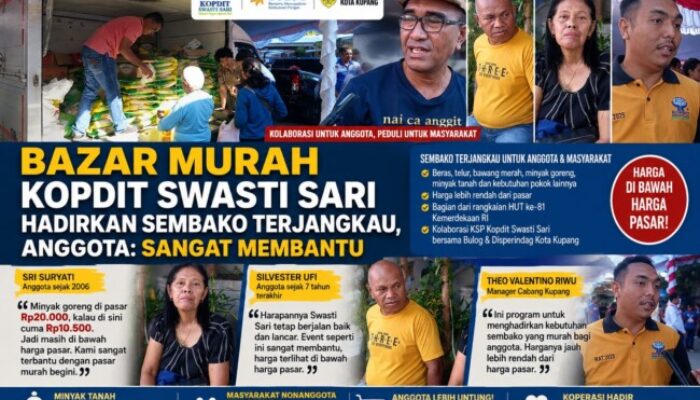 Bazar Murah Kopdit Swasti Sari Hadirkan Sembako Terjangkau, Anggota: Sangat Membantu