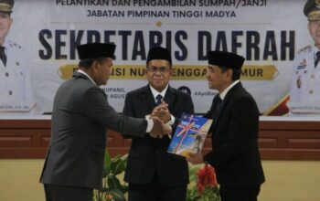 Gubernur Melki Lantik Fransiskus Sales Sodo Jadi Sekda NTT, Tegaskan: Jangan Main-Main dengan Dana Bencana