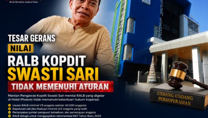 Tesar Gerans Nilai RALB Kopdit Swasti Sari Tidak Memenuhi Aturan, Minta Pengurus Tempuh Jalur Hukum