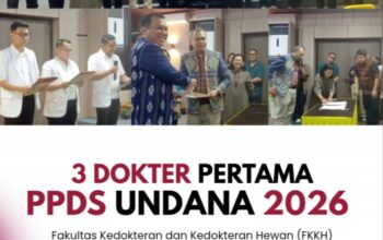 Tiga Dokter Pertama PPDS Undana Resmi Melangkah, Harapan Baru Dokter Spesialis NTT