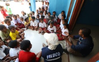 Gempa Guncang Flores , Forum TBM dan Medco Foundation Pulihkan Trauma Anak-anak Kampung Lada Manggarai