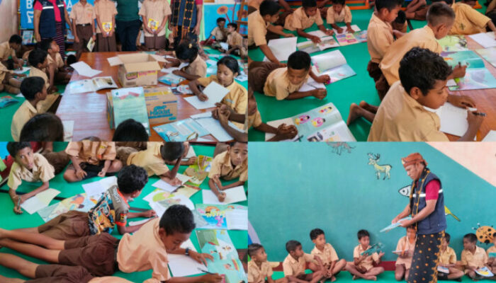 Di Tengah Pemulihan Pascagempa, Medco Foundation dan TBM Bintang Floresta Hadir untuk Anak-anak Nagekeo