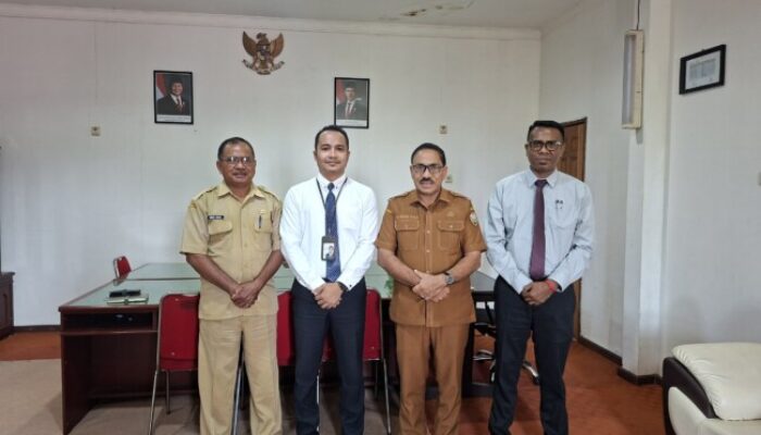 Hari Pertama Menjabat Sekda Ende, Geby Dalla Terima Tim Ombudsman NTT