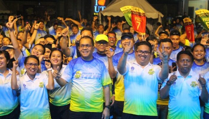 Gubernur NTT Melki Laka Lena Lepas 350 Peserta UT Fest 2026 Night Fun 5K Run
